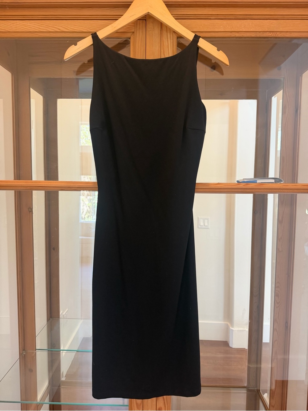 Susana Monaco Black Backless Sleeveless Sheath Dress